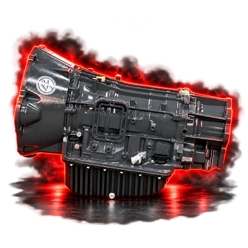 AS69RC transmission; edited model reference with black deep pan and red accents